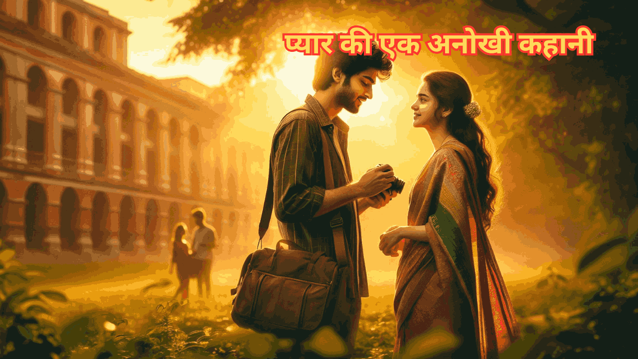 रोहन और अंजलि की एक तस्वीर जो प्यार में डूबे हुए हैं