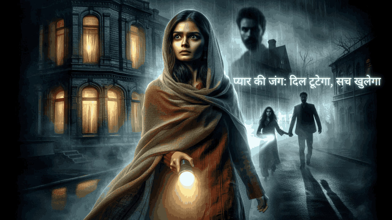 प्यार की जंग: लतिका और साँची की सस्पेंस भरी प्रेम कहानी की फीचर इमेज, जिसमें एक रहस्यमयी घर और रात का माहौल प्यार और खतरे को दर्शाता है, sachchilovestory.com