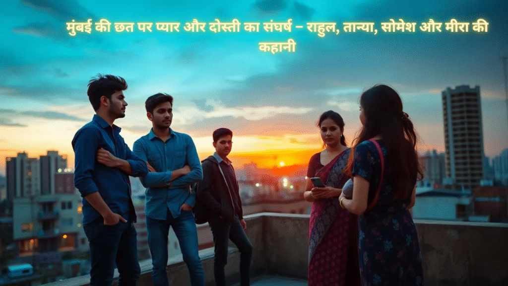 मुंबई की छत पर राहुल, तान्या, सोमेश और मीरा का प्यार-दोस्ती संघर्ष